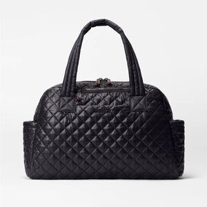 MZ Wallace Black Quilted Travel Bag Jim
17.3 inches long
10.8 high